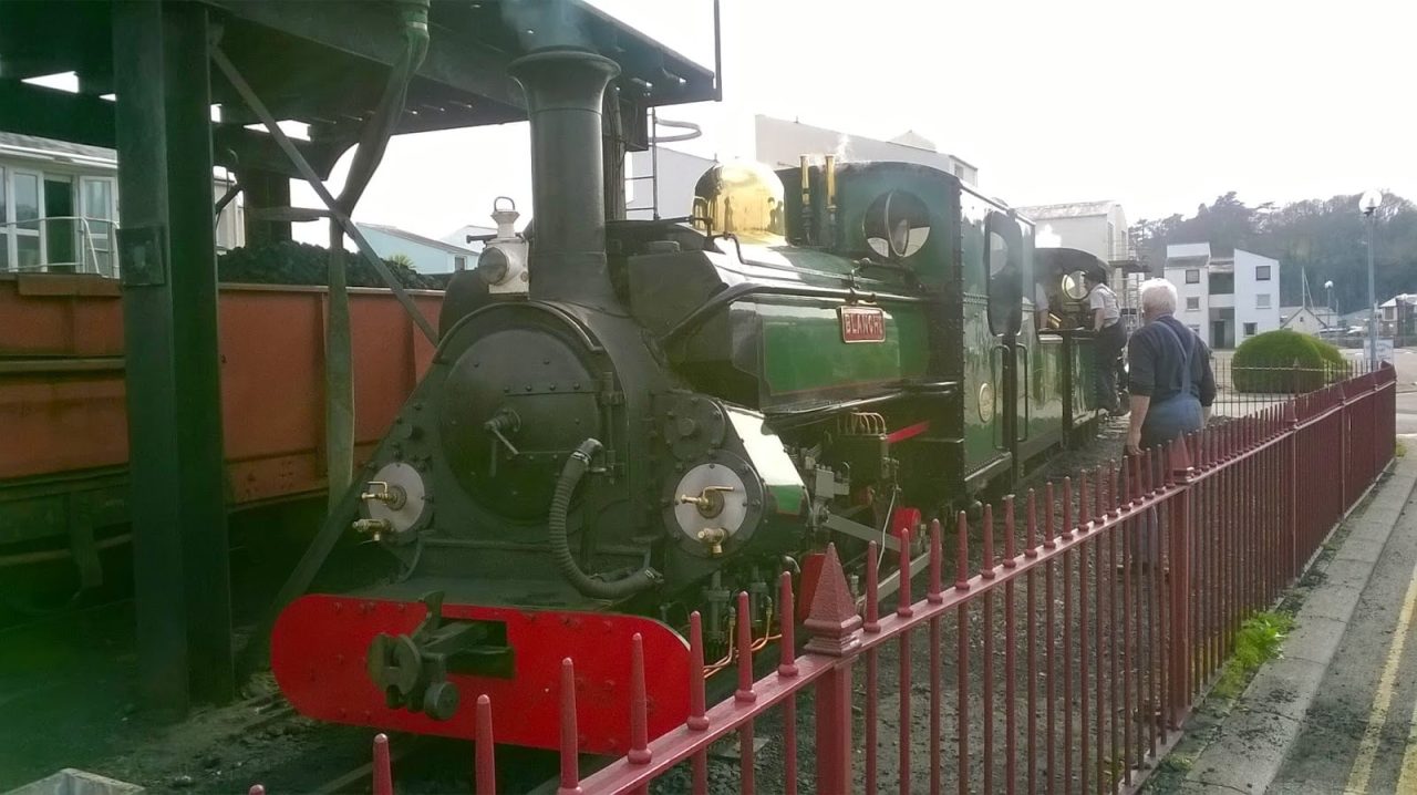 Blanche and Linda taking on water at Porthmadog