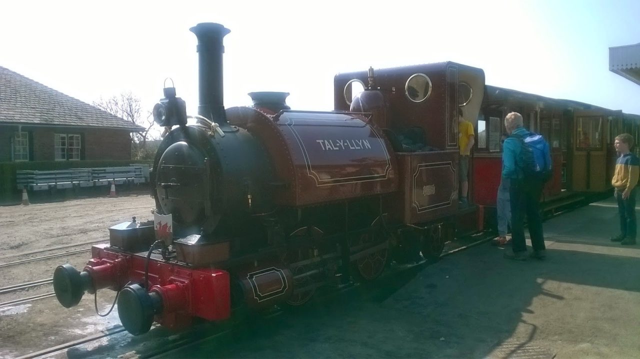 Talyllyn at Wharf Station on the Talyllyn Railway