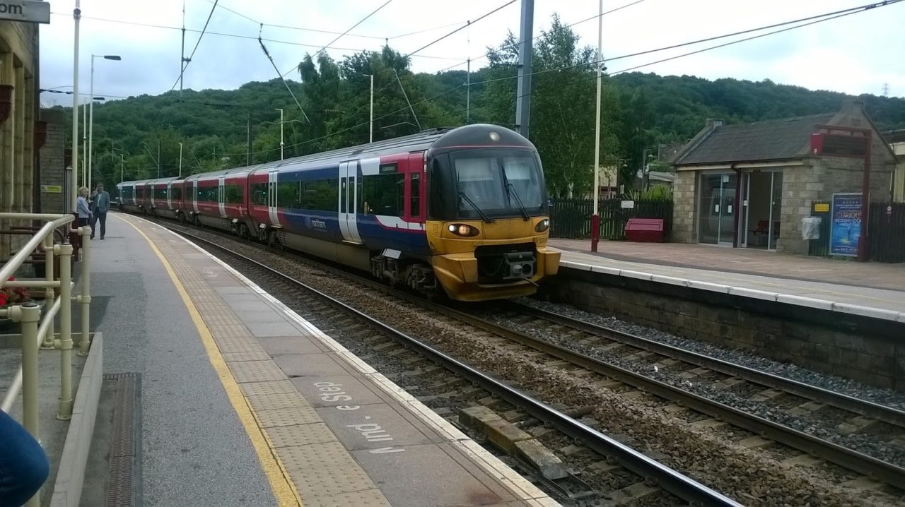 Class 333 at Keighley heading for Skipton