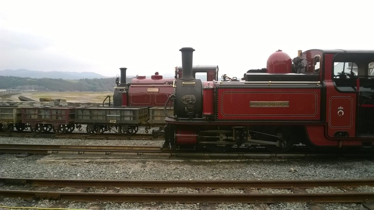 Prince and David Lloyd George at Porthmadog