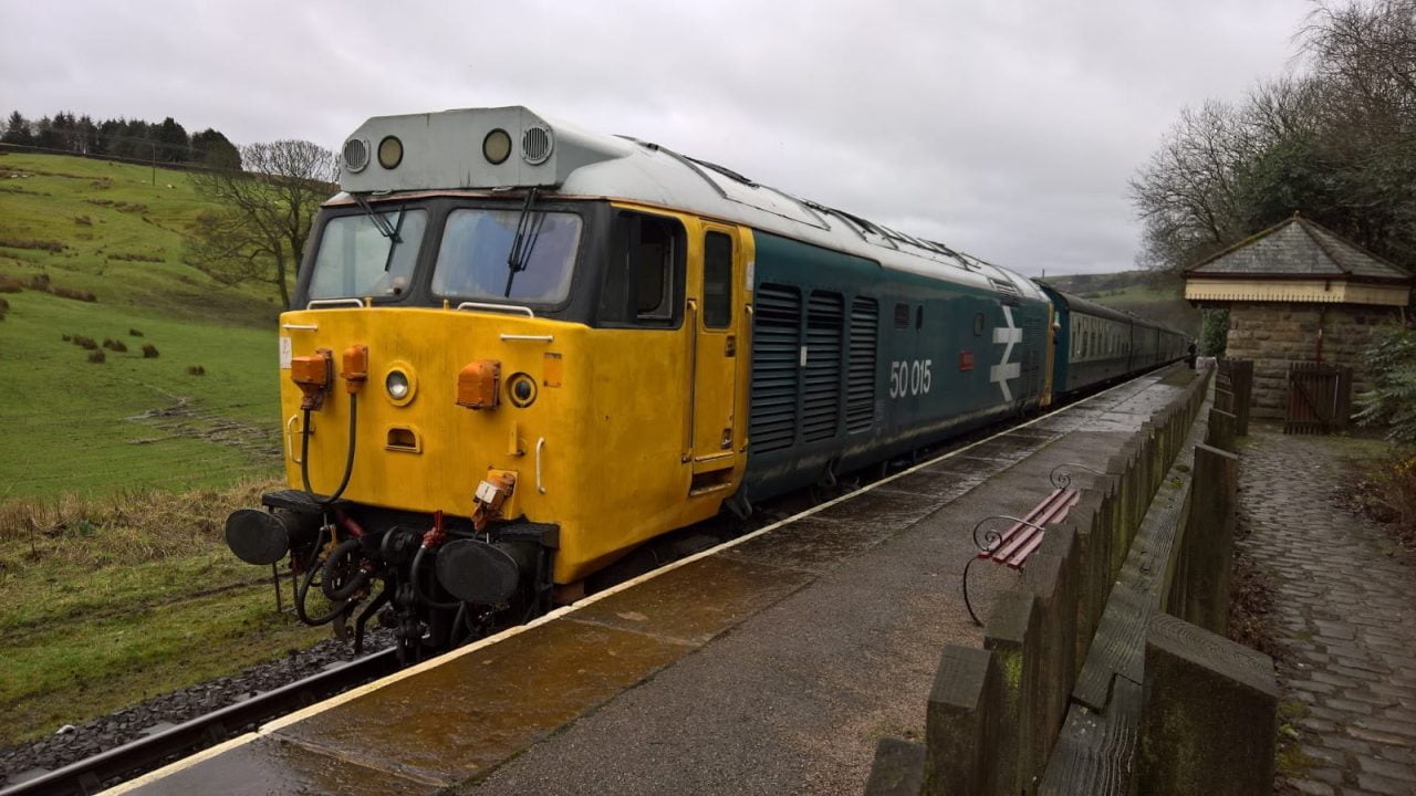 Class 50 at Irwell Vale