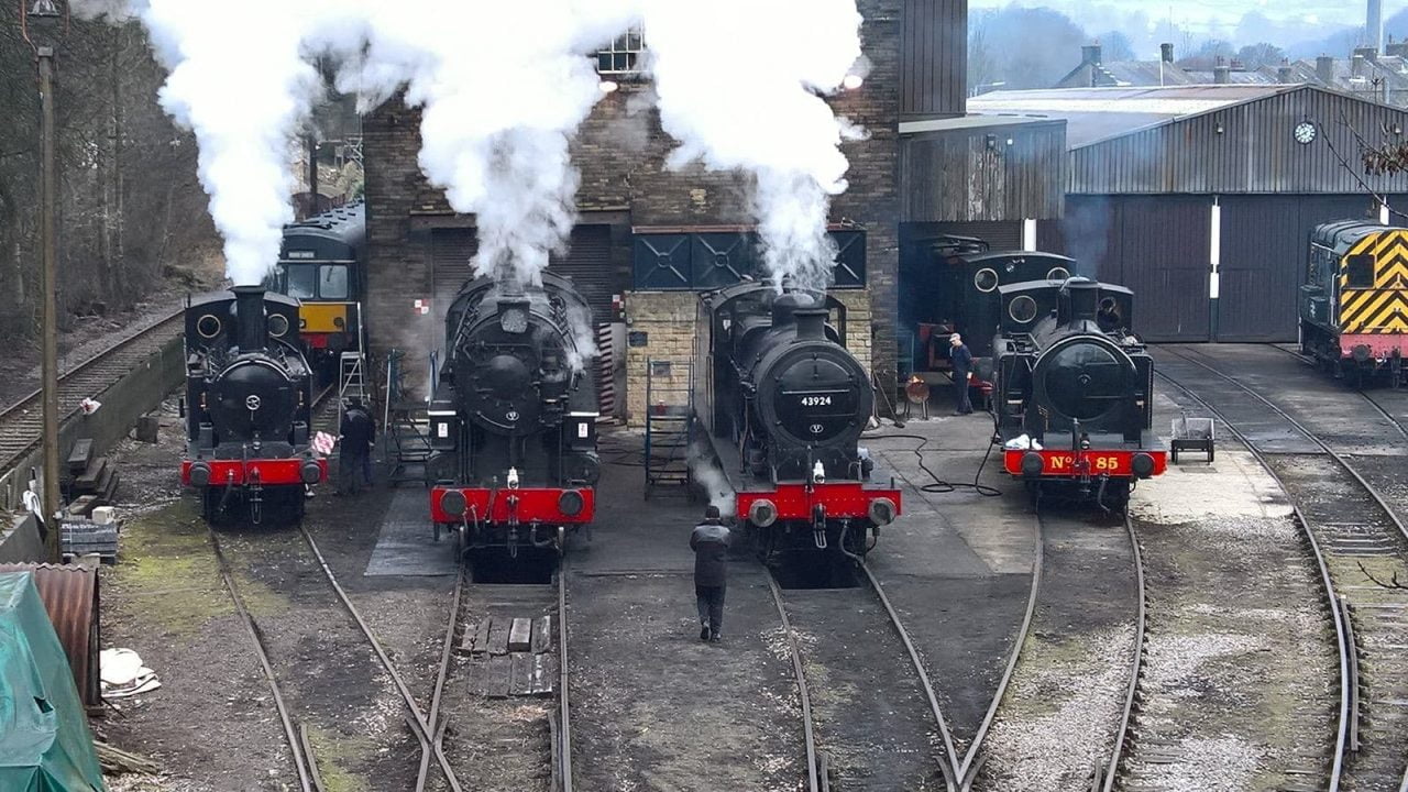 Haworth Sheds on the Keighley and Worth Valley Railway