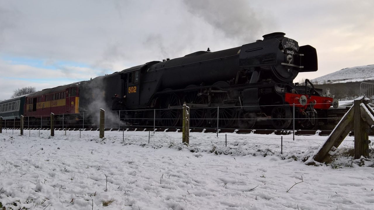 Flying Scotsman + No. 31466 at Rawtenstall