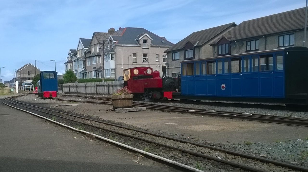 Russell & Gwril on the Fairbourne Railway