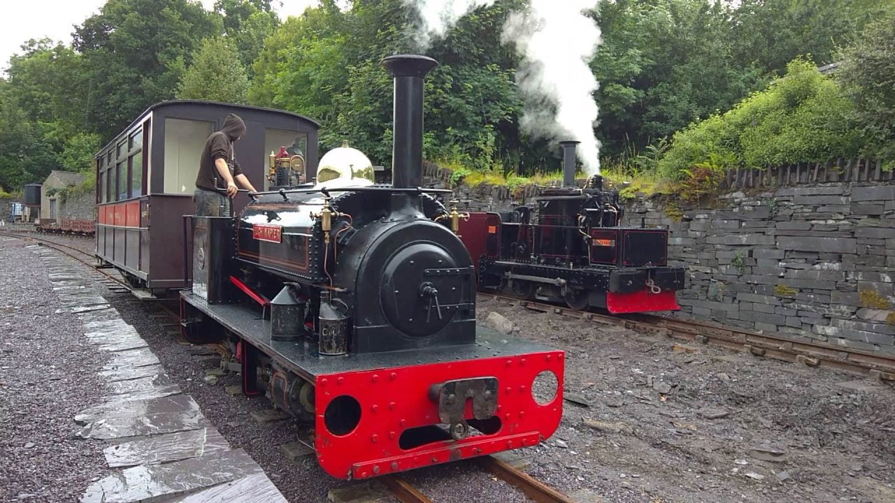 Hugh Napier passes Chaloner - Penrhyn Quarry Railway