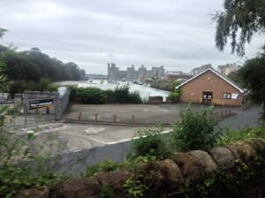 Caernarfon Castle at the end of Welsh Highland Railway