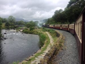 Garrat 87 approaching the Aberglaslyn Pass Bridge 