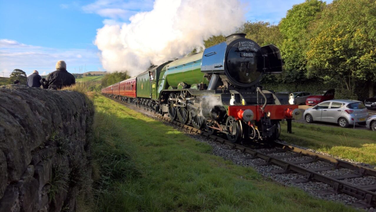 Flying Scotsman at Irwell Vale on the East Lancashire Railway