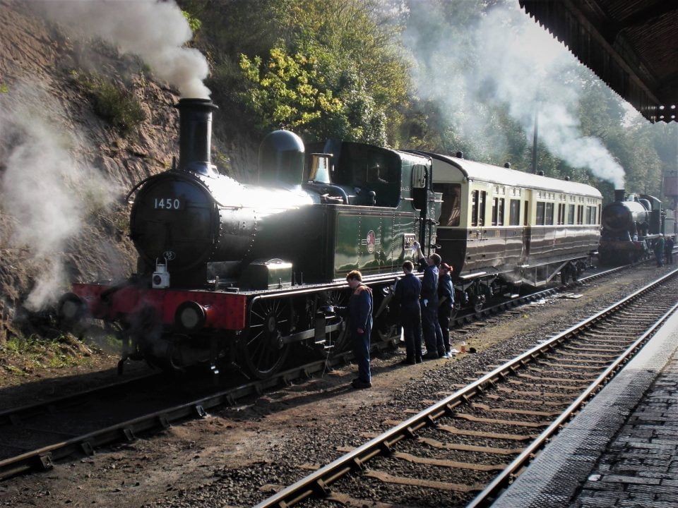 1450 on the Severn Valley Railway