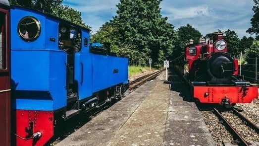 Wroxham Broad passes Mark Timothy at Coltishall on the Bure Valley Railway