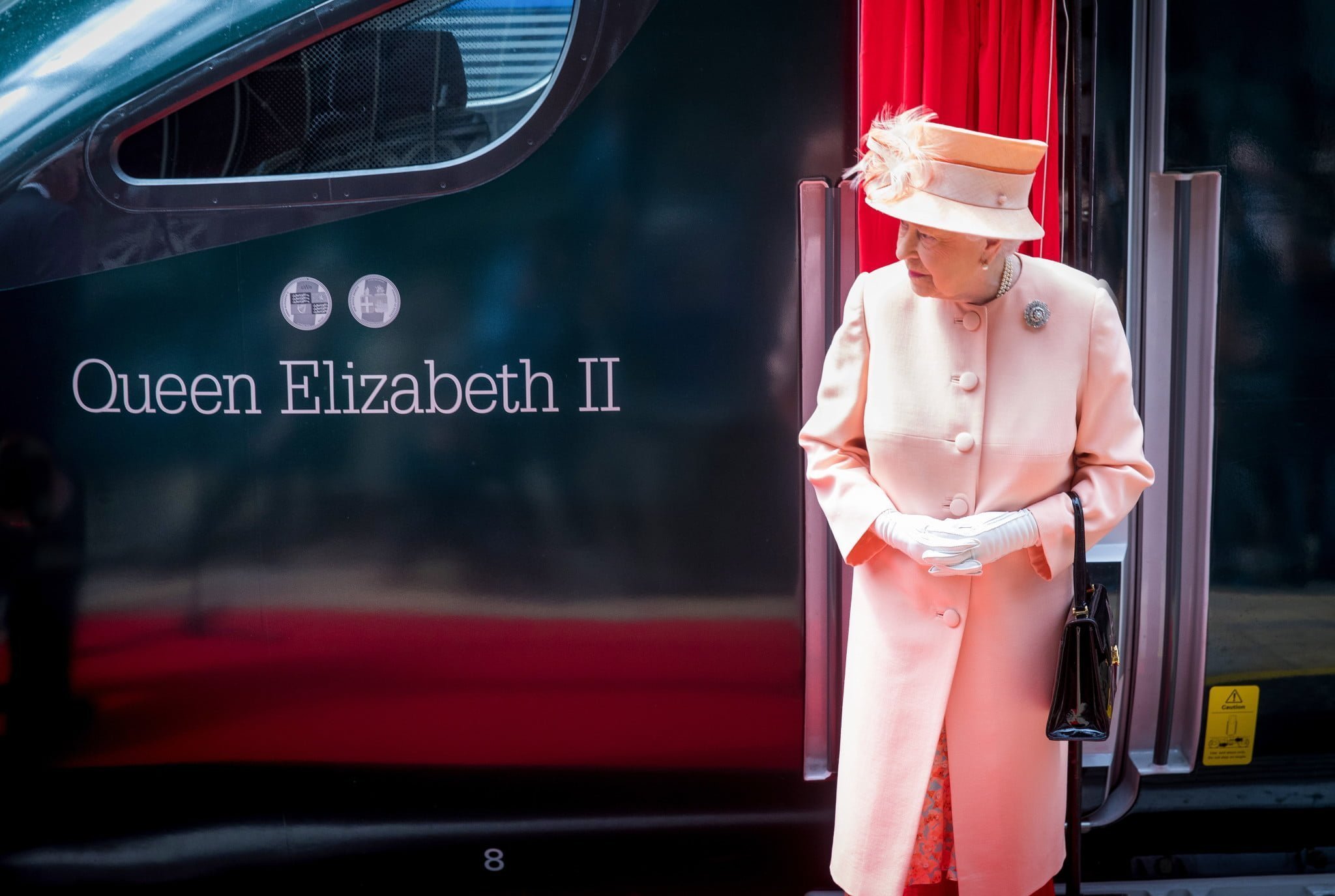 Queen Elizabeth naming a Class 800 // Credit: mynewsdesk.com