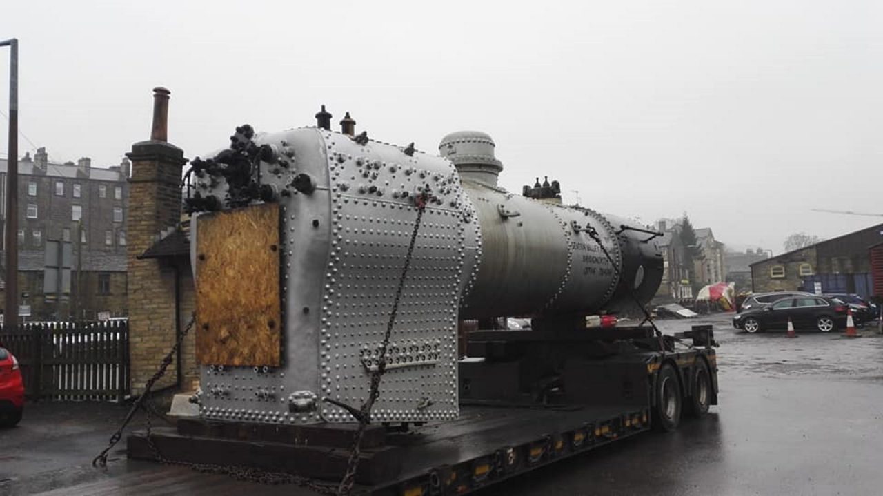 41241's Boiler back at Keighley & Worth Valley Railway // Credit James Horrell‎, Haworth Shed News