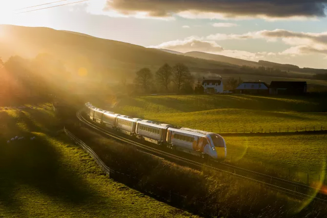 Virgin Azuma makes it to the scottish highlands