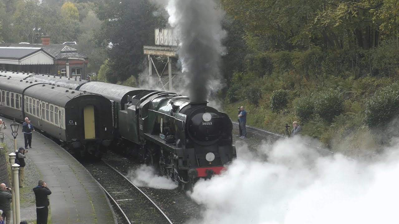 Sir Keith Park Slips Its way out of Llangollen Railway