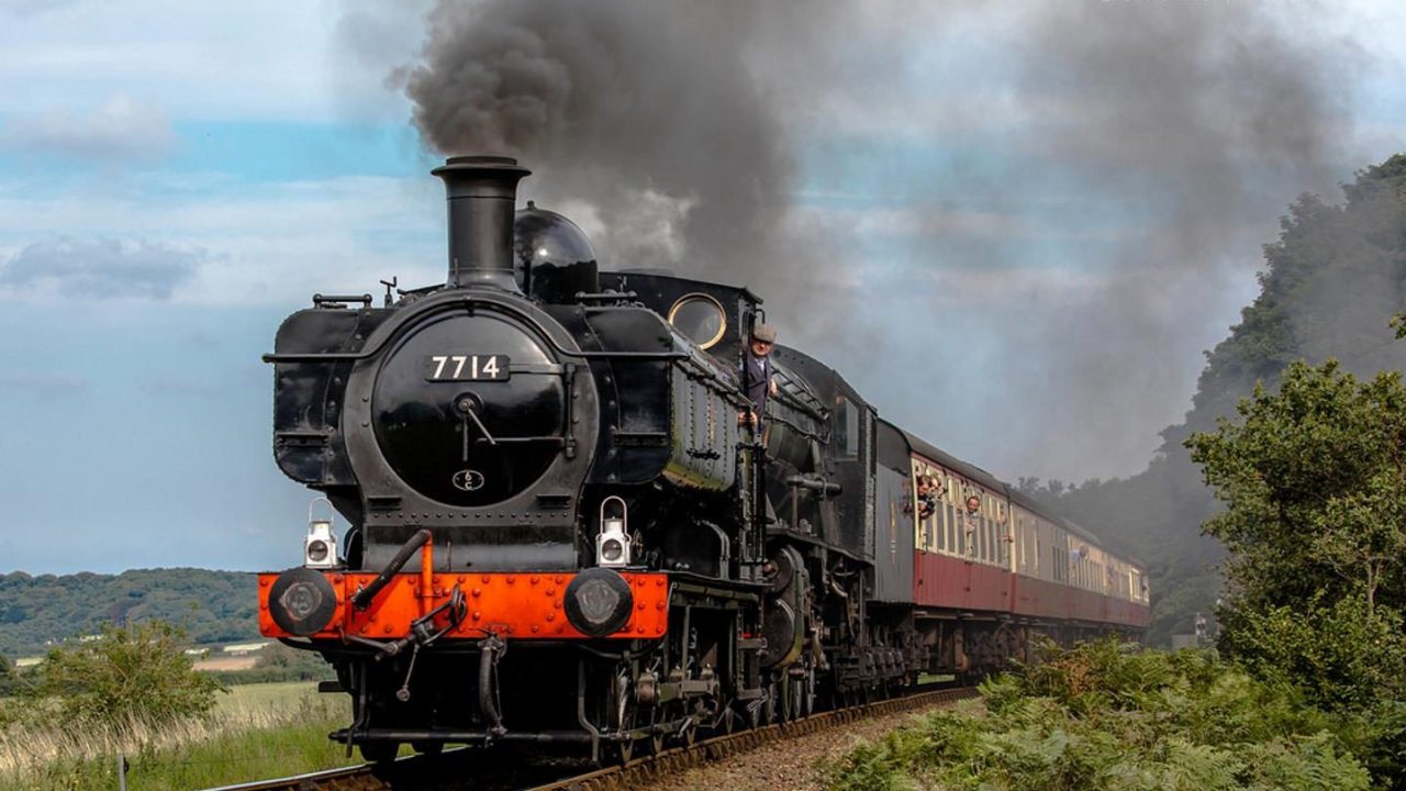 7714 Piloting a Train on the NNR // Credit Chris Heal