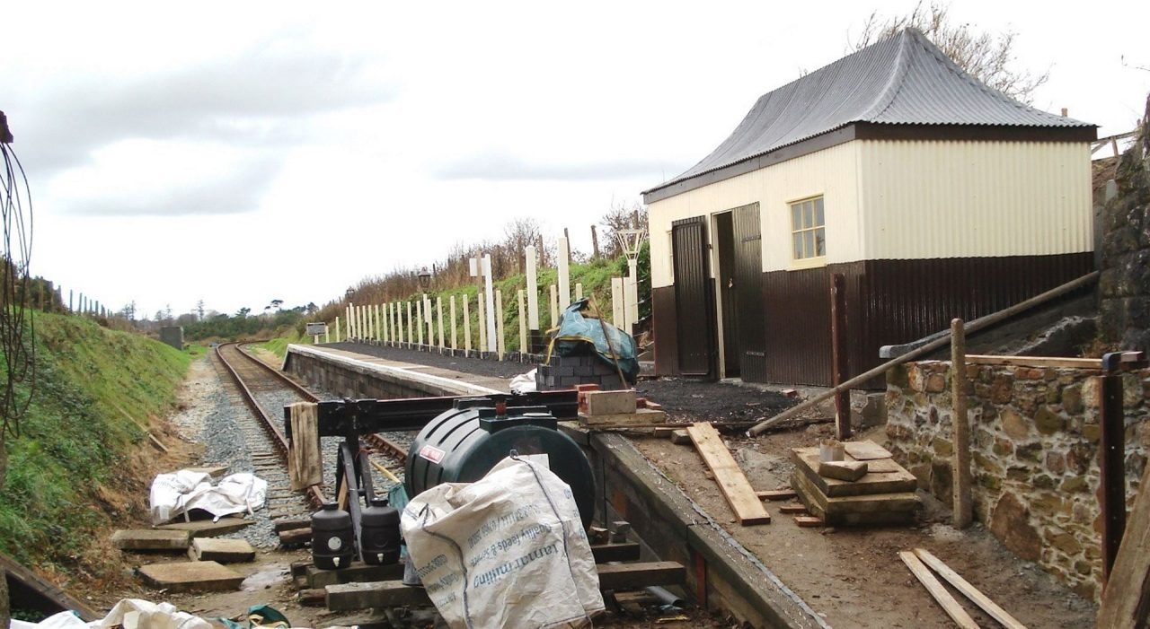 Truthall Halt Station on the Helston Railway