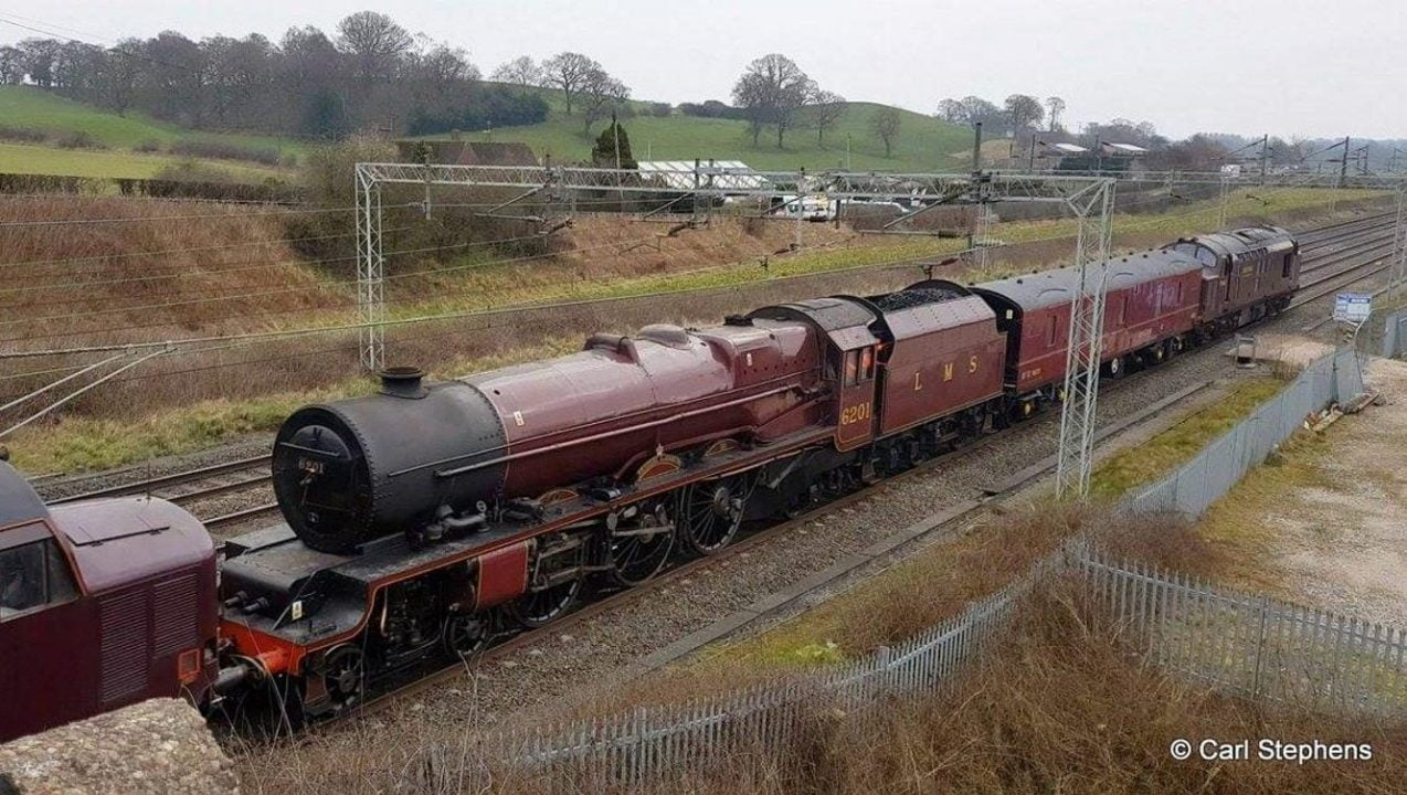 6201 "Princess Elizabeth" on it's way to Carnforth // Credit Carl Stephens