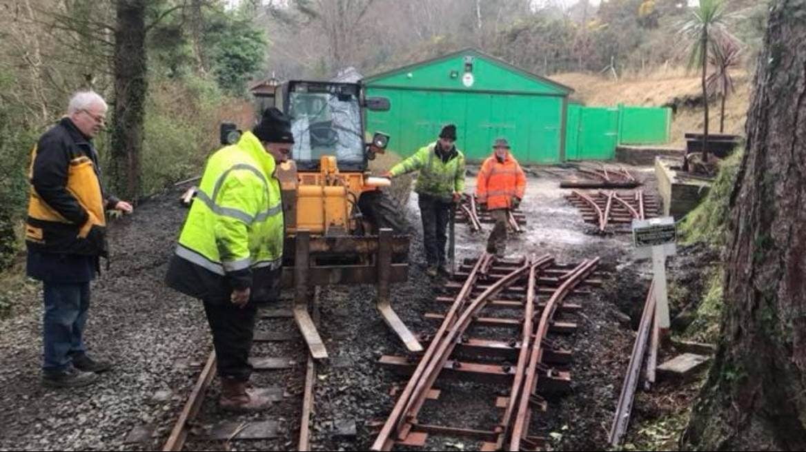 Groudle Glen Railway winter track work