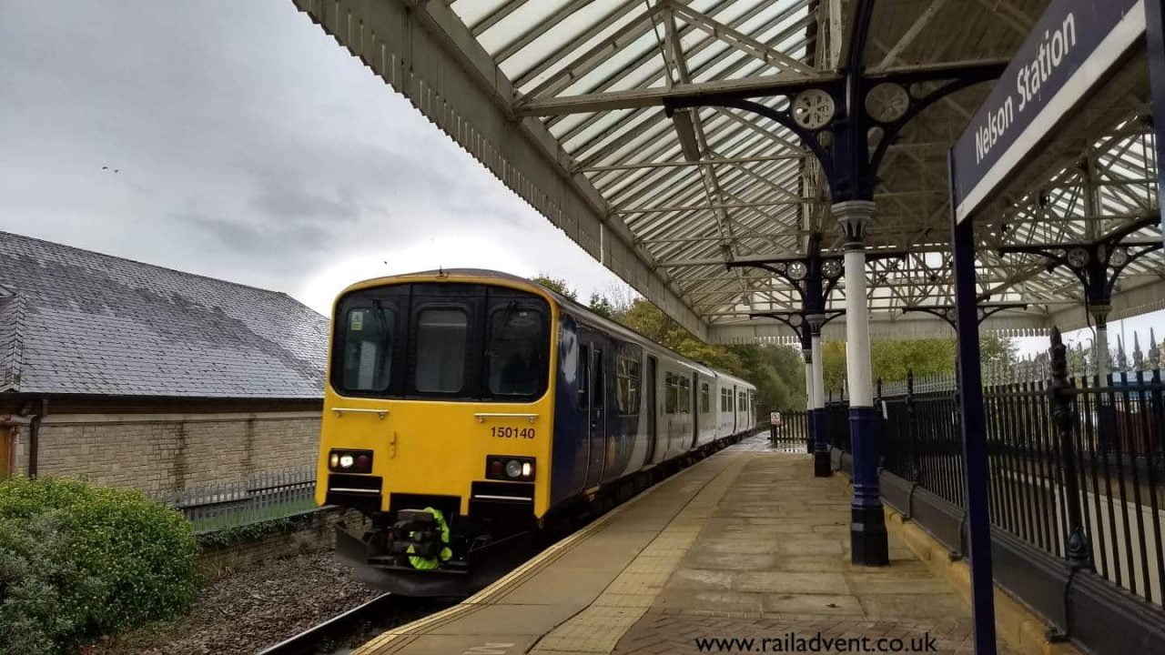 Northern 150140 at Nelson railway station