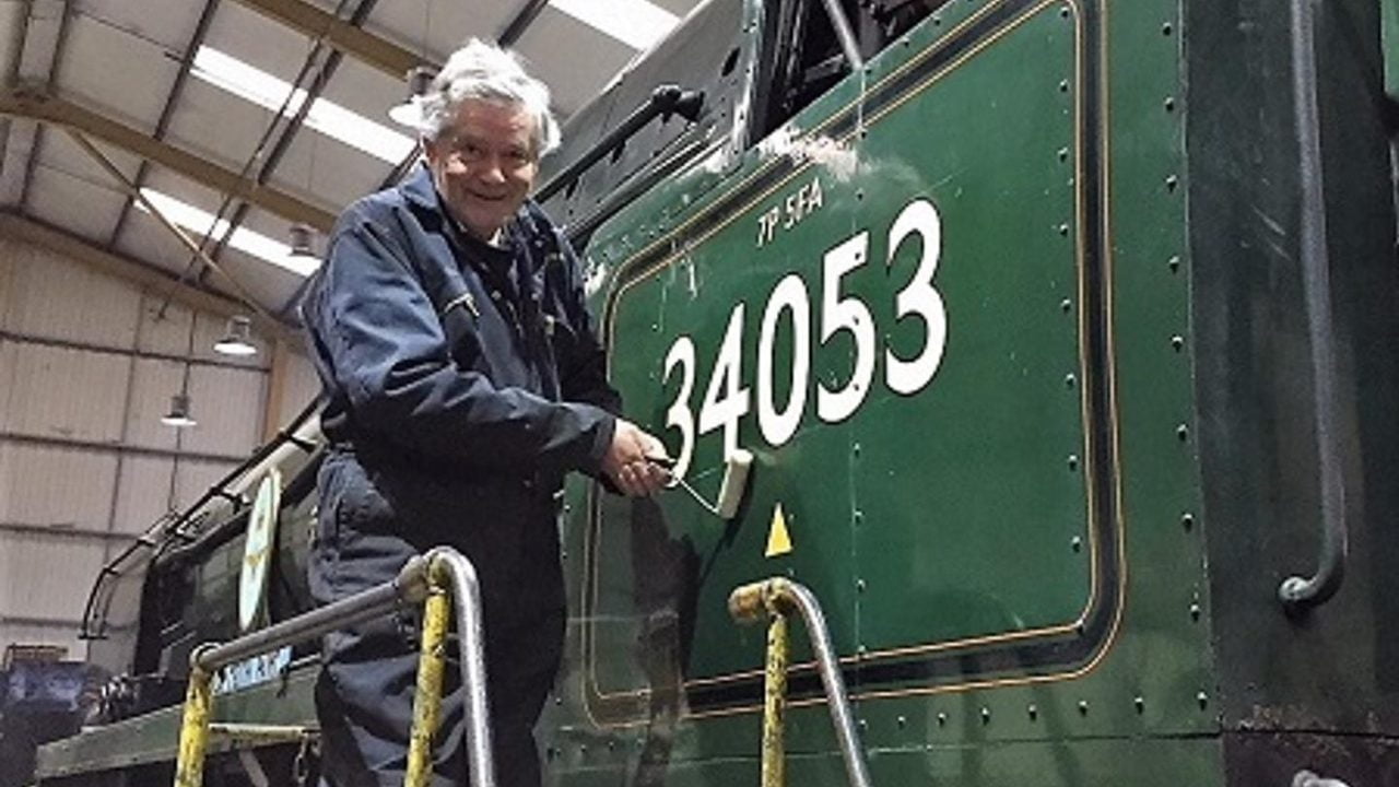 Applying New Cabside Number for 34053 "Sir Keith Park" // Credit Stuart Magnus