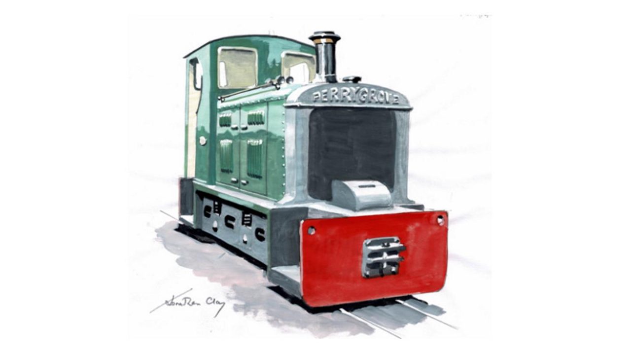 Drawing of New Diesel Engine // Credit Perrygrove Railway