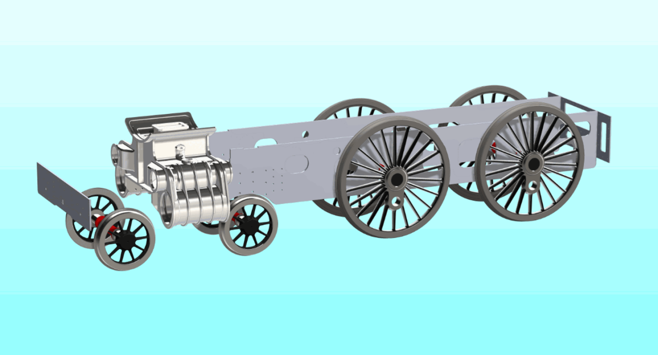 Computer Aided Design drawing of a Churchward County class // Credit Elliot Powick