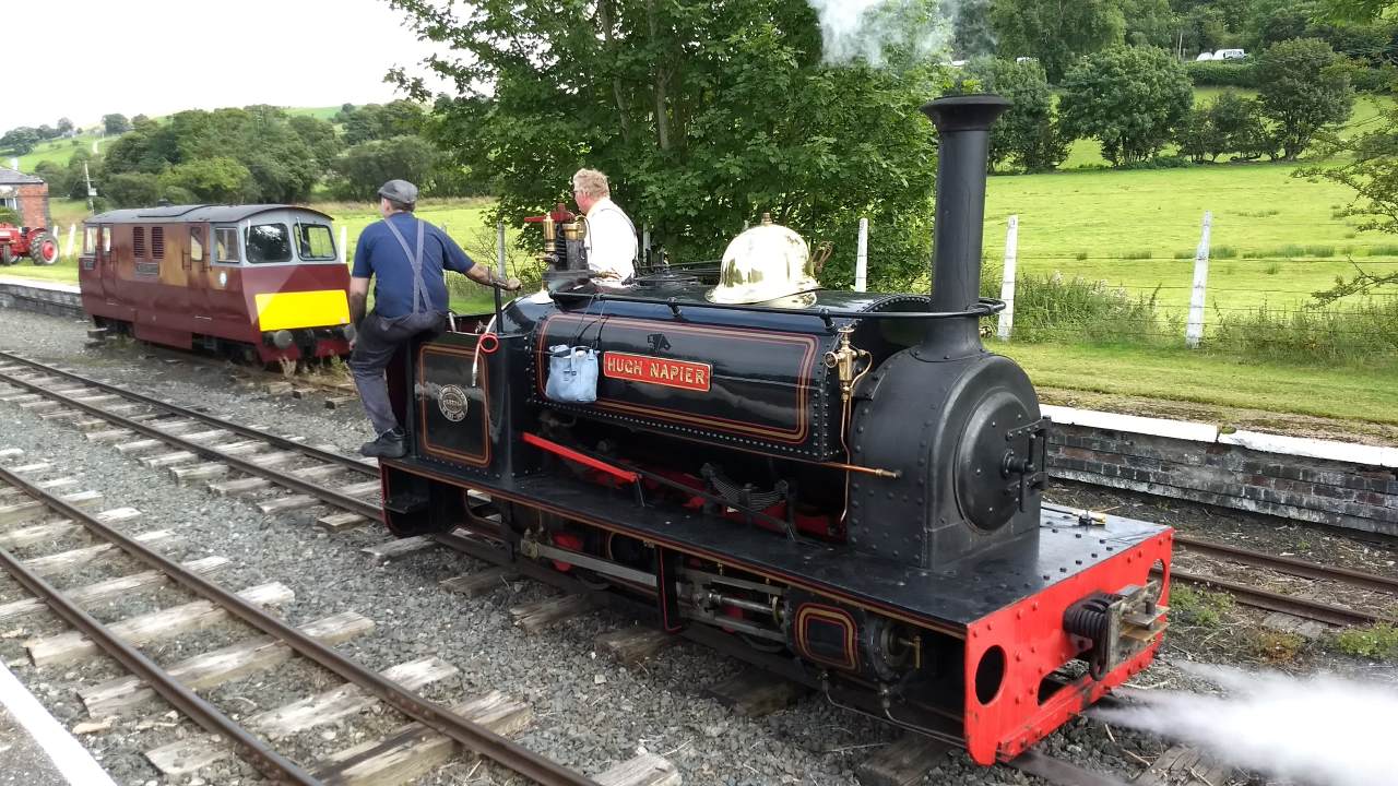 Hugh Napier at the Bala Lake Railway on loan from the Ffestiniog Railway