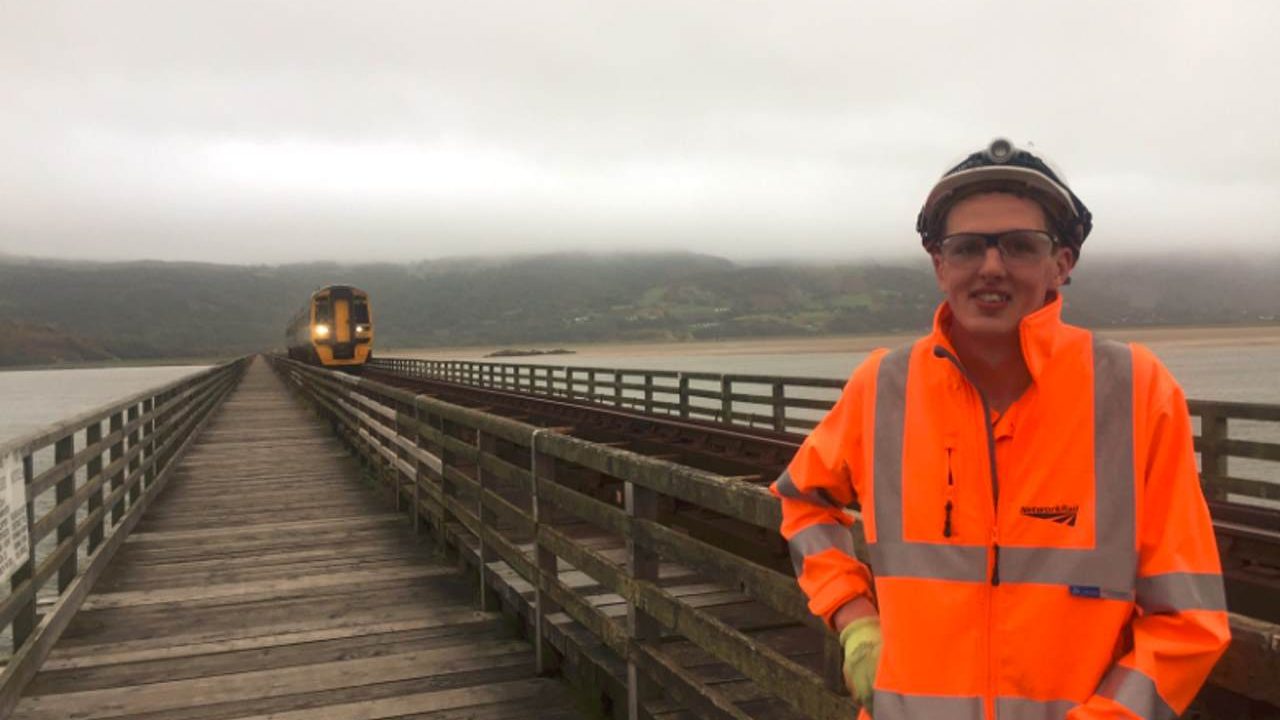 Engineers on Barmouth Bridge