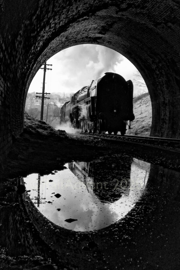 70013 Oliver Cromwell at Mytholmes Tunnel - Keighley and Worth Valley Railway