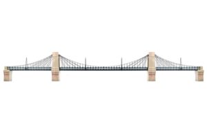 Grand Suspension Bridge Kit // Credit Hornby