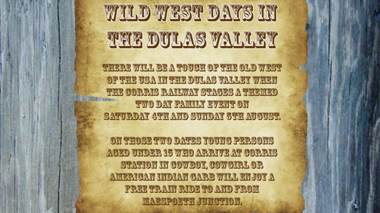 Corris Railway Wild West Days