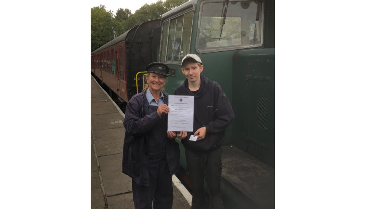 New drivers assitant at the Elsecar Railway