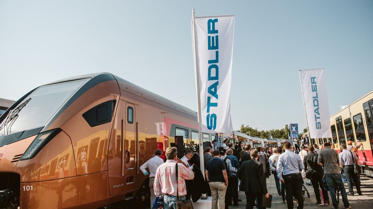 Stadler train at InnoTrans 2018