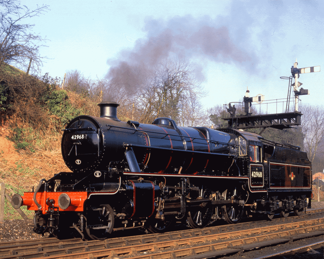 42968 In Br Lined Black With Late Crest Livery    Credit Unknown