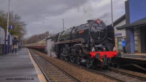 70000 Britannia arrives into Burnley Manchester Road