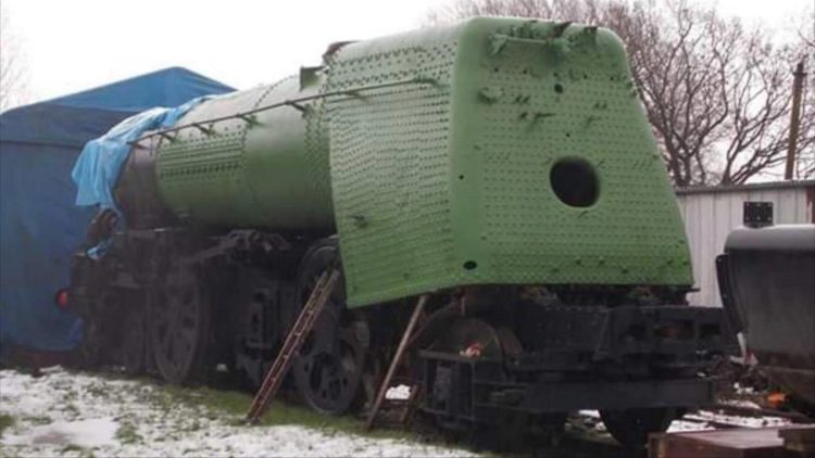 35011 "General Steam Navigation" in the Snow Credit Steve Jeffery