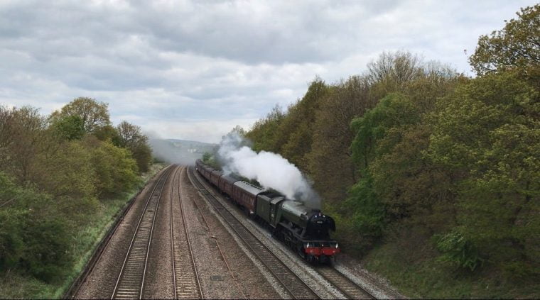 Watch Steam Locomotive 60103 Flying Scotsman Steams Through Rotherham And Chesterfield 