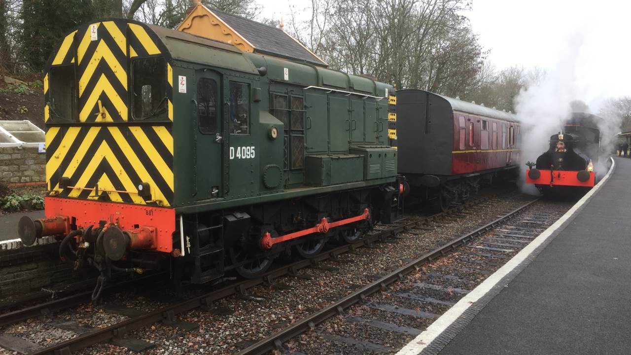 locos at Midsomer Norton