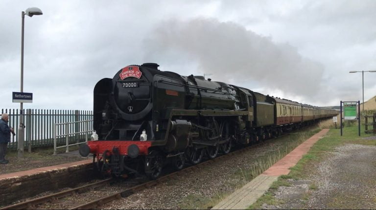 WATCH: Steam locomotive Britannia rules the North West