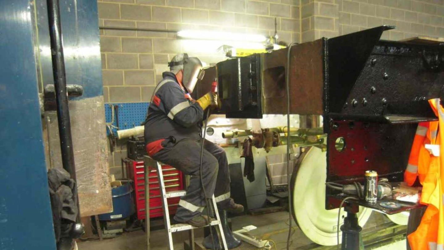 Tender Frame and Wheelsets Credit // The Sir Nigel Gresley Locomotive Trust Ltd