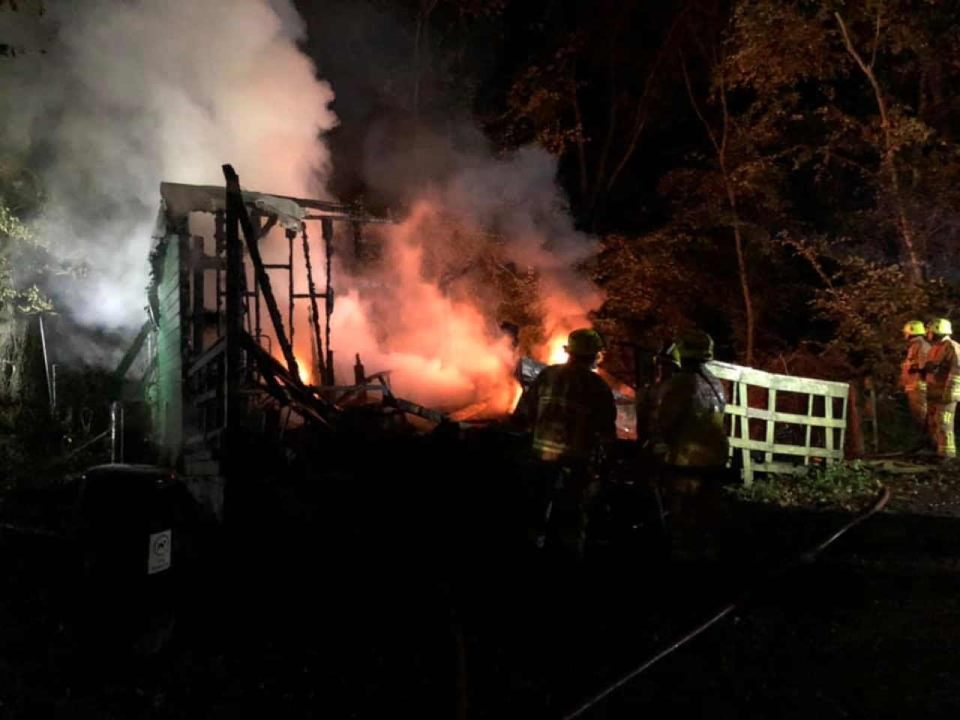 arson attack at the East Kent Railway