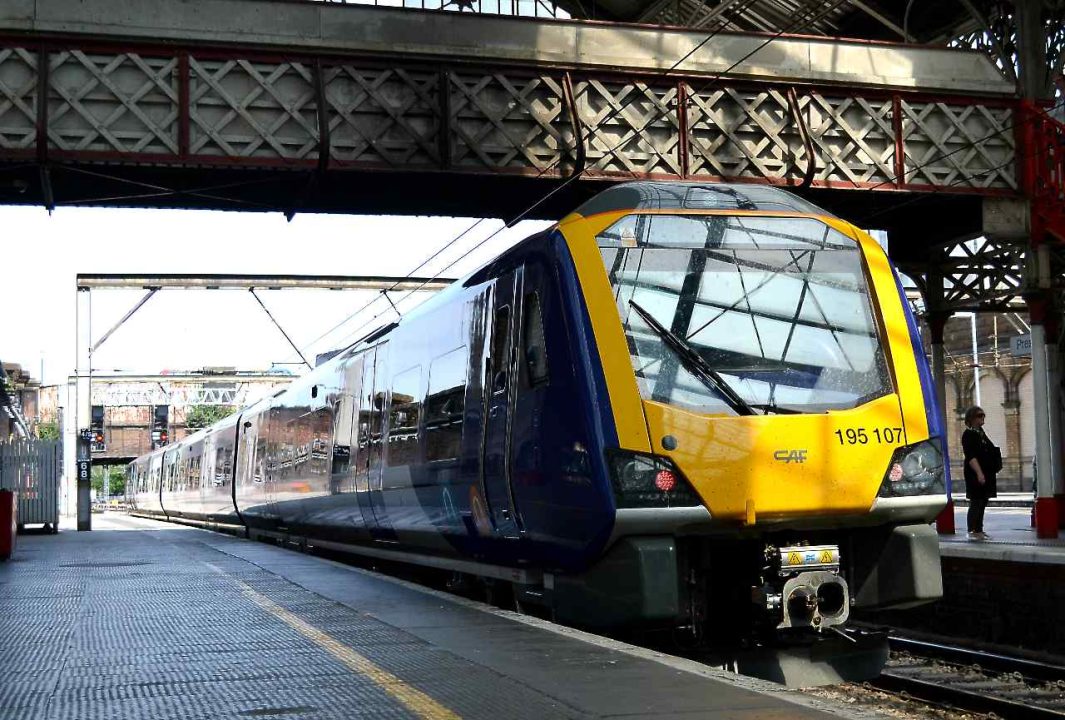 Northern Class 195 195107 at Preston Dogtober