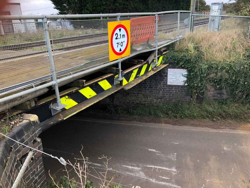 Stonea bridge strike repairs