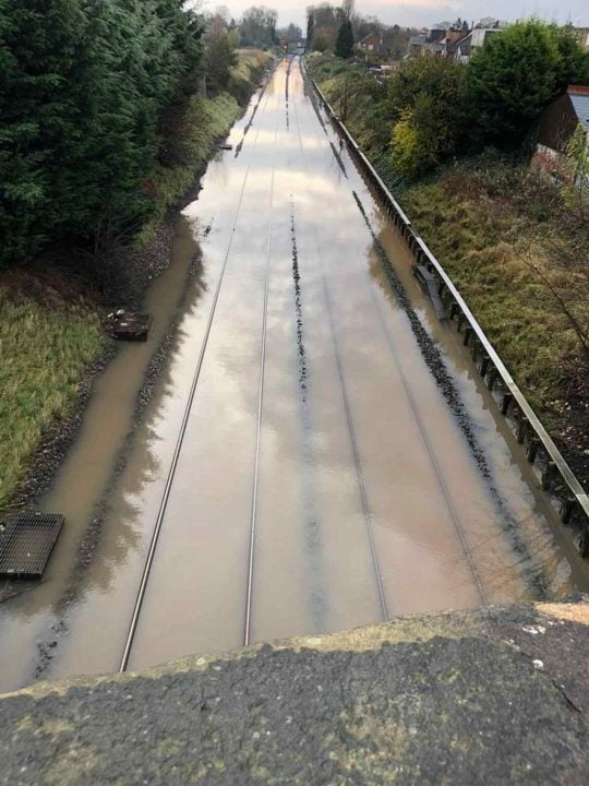 Flooding in Draycott