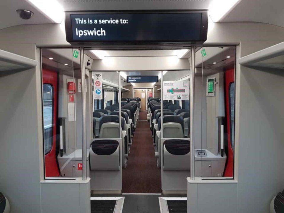 [GA] Greater Anglia Longer Trains Ipswich Cambridge