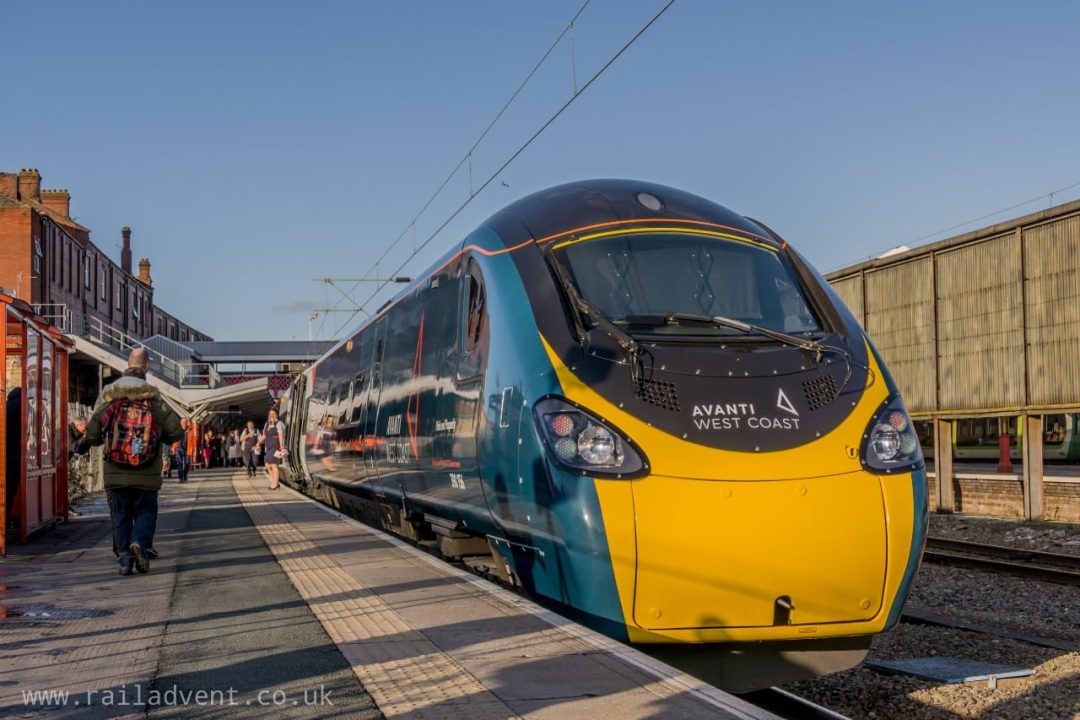 Class 390 at Crewe