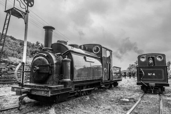 Princess at Boston Lodge on the Ffestiniog Railway