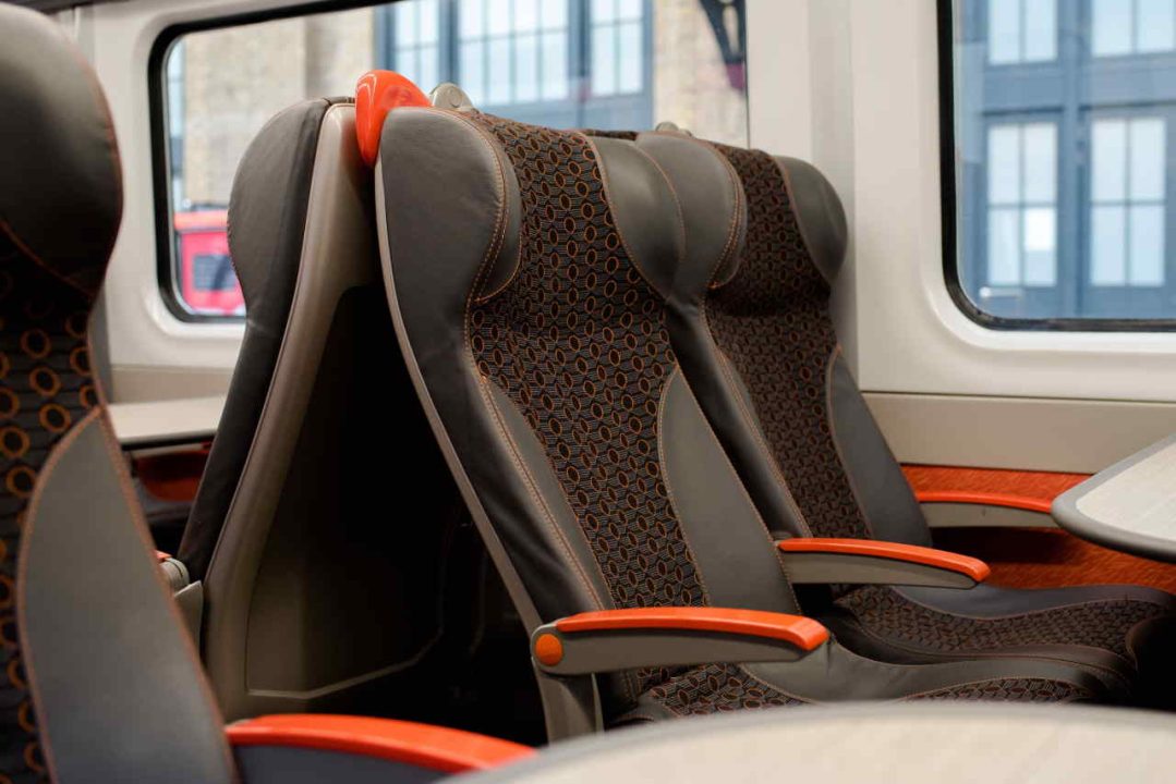 Standard Class interior Grand Central Adelante train refurbishment