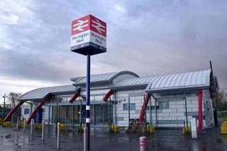 Warrington has a new station, with brand new trains!