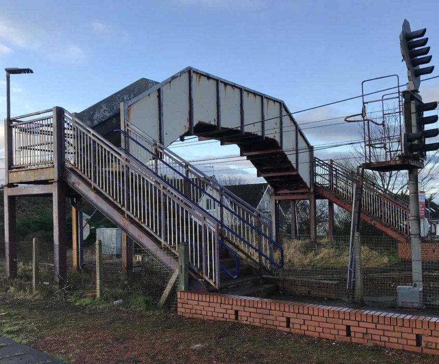 Barassie railway Station Footbridge